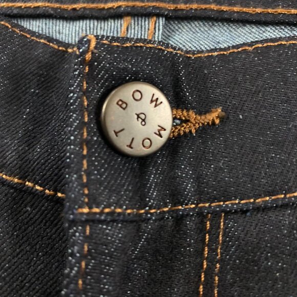 NWOT Mott & Bow Jeans Straight Mens 32x32 Fit 33x30 Rivington Raw Dark Wash Blue - Picture 4 of 14